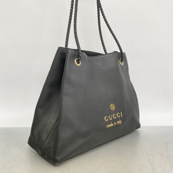 Gucci Shoulder Bag 419689 Leather Black Women's - Picture 2 of 10